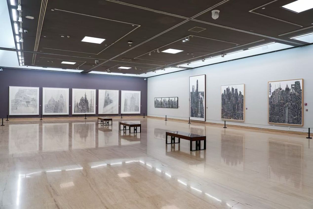 “文字构城——上海美术学院都会山水作品展”在中国美术馆开幕-尊龙凯时