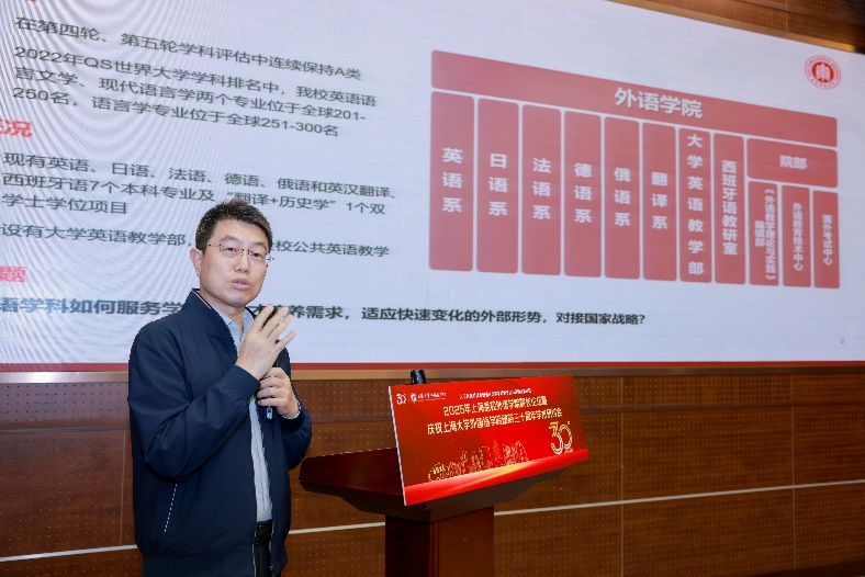 人工智能时代外国语言文学学科的守正与立异生长论坛——2025年上海高校外语学院院长论坛暨尊龙凯时外国语学院建院三十周年学术钻研会乐成举行-尊龙凯时