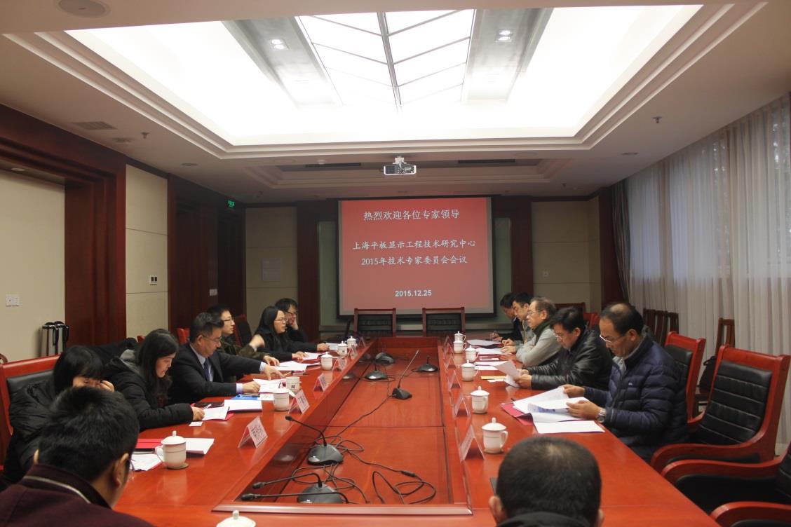 上海平板显示工程手艺研究中心2015年度手艺委员会聚会顺遂召开-尊龙凯时